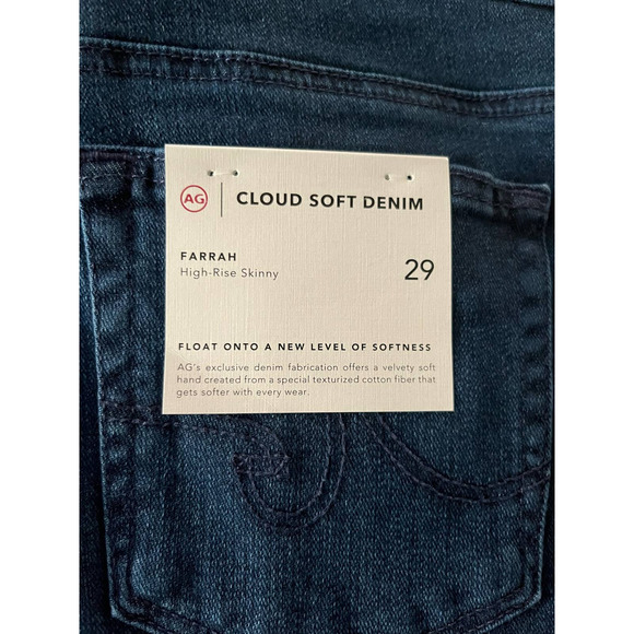 AG Adriano Goldschmied | Farrah High-Rise Skinny Jeans | Fave Blue | Sz 29 | NWT - Picture 11 of 11